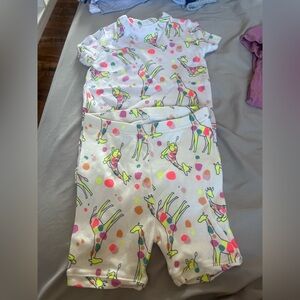 GAP Toddler Giraffe Print PJ Set